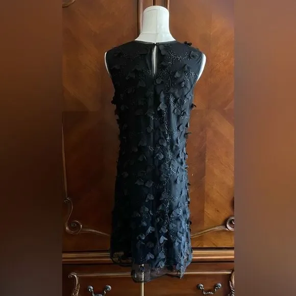 Max Studio Black Textured Midi Dress - Picture 6 of 9